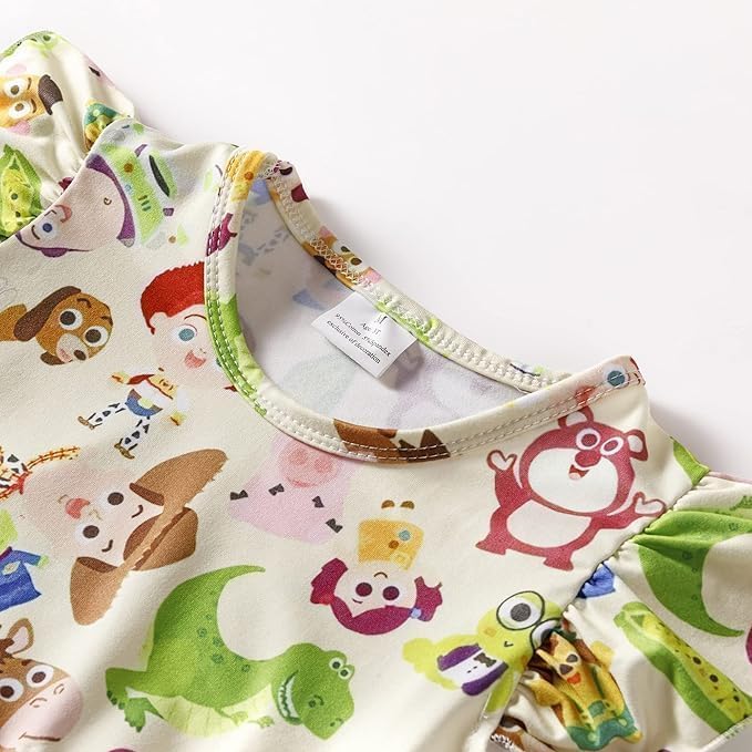 Toddler Girl Princess Outfit Short Sleeve Princess Dress Princess Party Dress Summer Clothes2