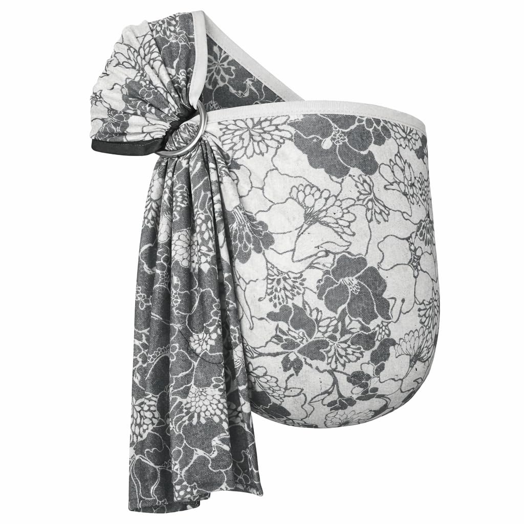 Hoppediz Ring-Sling, Fascia porta bebè per neonati e bambini con due anelli in alluminio, 0-36 mesi, 3-20 kg, Firenze