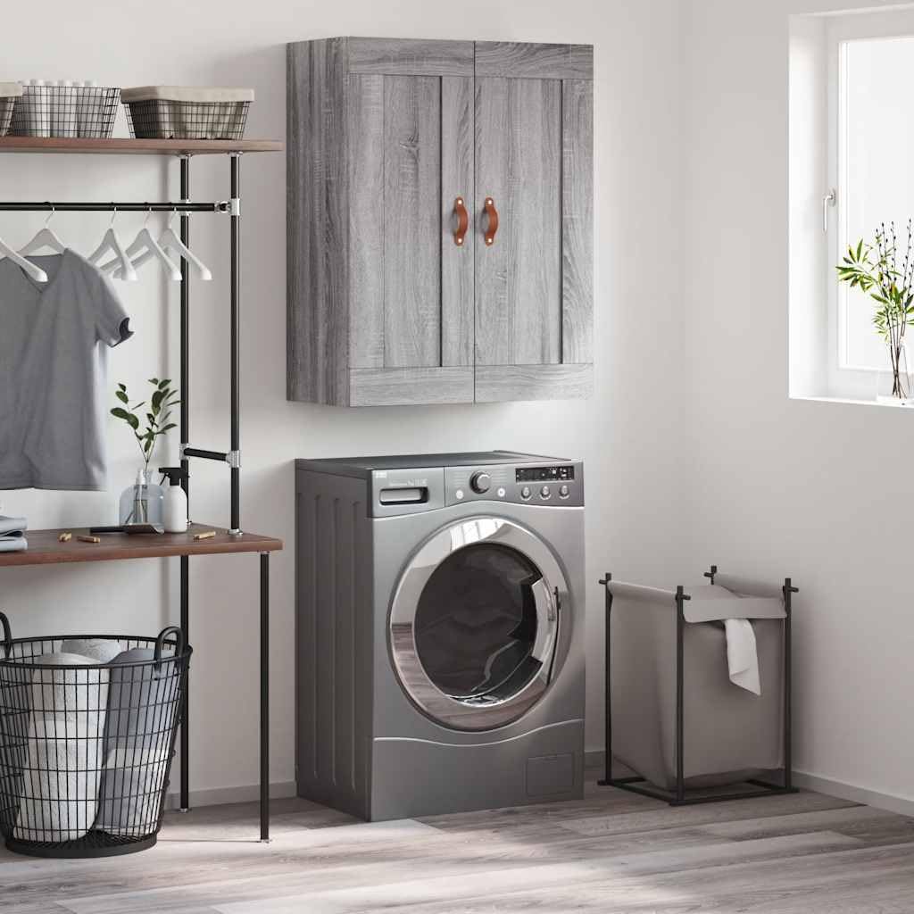 Meuble de rangement Sonoma gris contre le désordre buffet compact bois d'ingénierie
