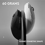 Logitech G PRO X SUPERLIGHT 2 SE wireless gaming mouse, 60 g pro-grade mouse with 5 programmable buttons, 44K DPI sensor, 888+ IPS, 1 kHz report rate, USB-C charging for PC/Mac - Black - 7