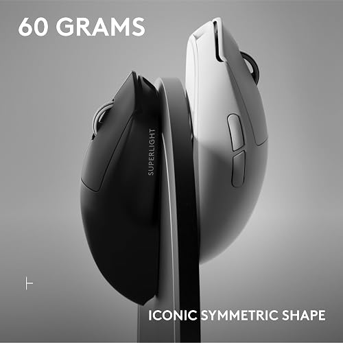 Logitech G PRO X SUPERLIGHT 2 SE wireless gaming mouse, 60 g pro-grade mouse with 5 programmable buttons, 44K DPI sensor, 888+ IPS, 1 kHz report rate, USB-C charging for PC/Mac - Black - 7