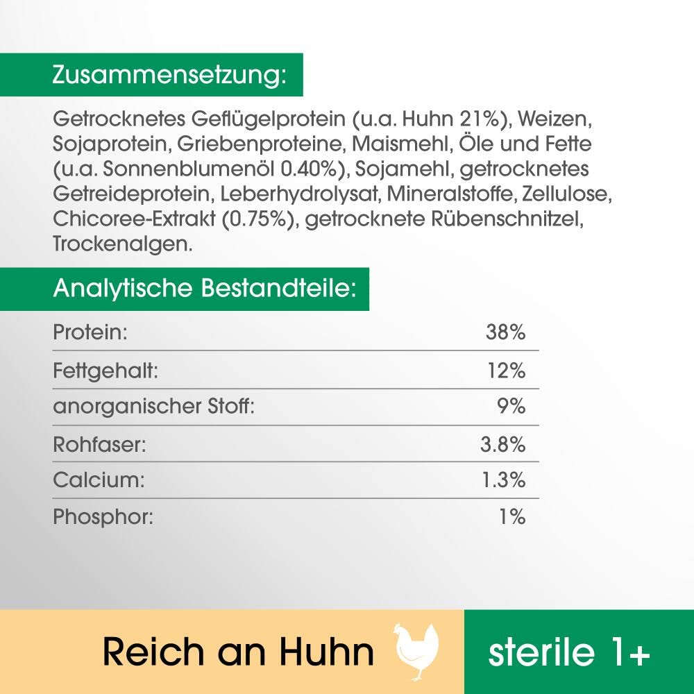 PERFECT FIT Katze Beutel Sterile Adult 1+ mit Huhn 3 x 2,8kg