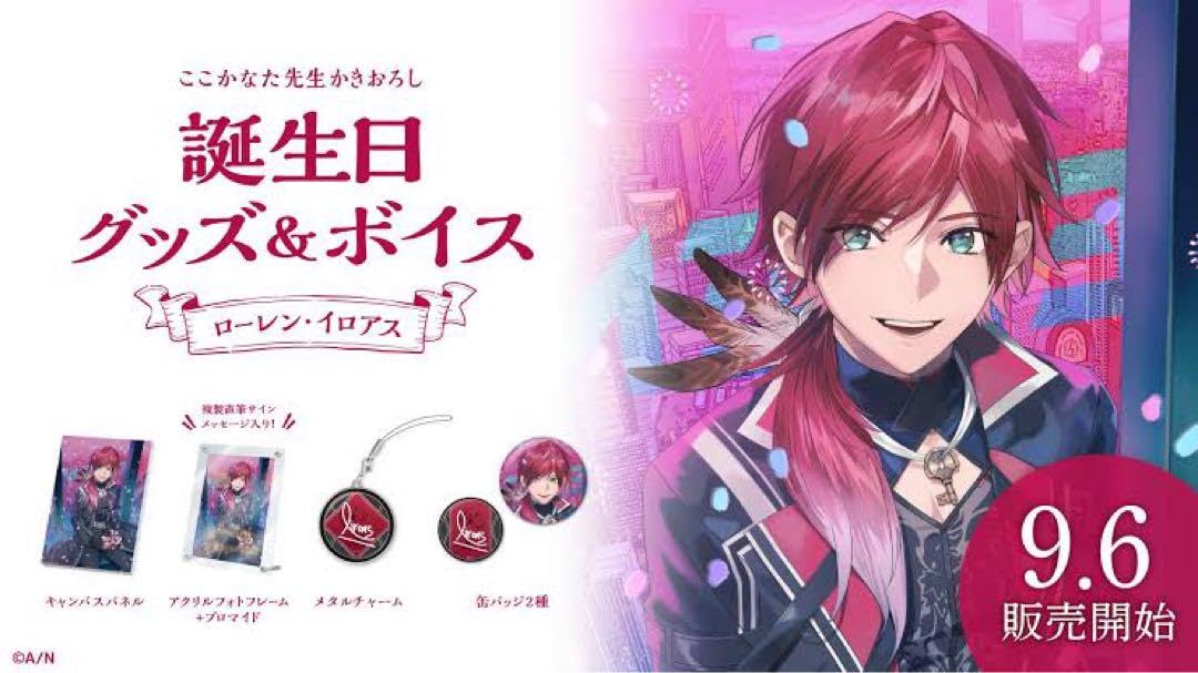 Amazon.co.jp: にじさん ローレン・イロアス 誕生日グッズ フルセット  