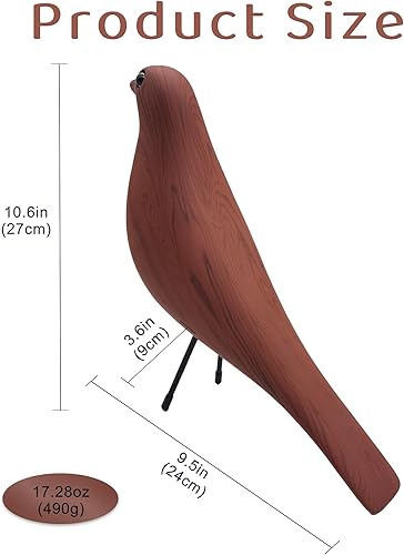 Miniatura 9 de Estatua de pájaro moderna de mediados de siglo, paloma azul, decoración perfecta para el hogar, regalo de escultura de pájaro de casa, paloma de