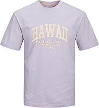 تيشرت عصري ديترويت برقبة دائرية ضيقة للرجال من جاك اند جونز