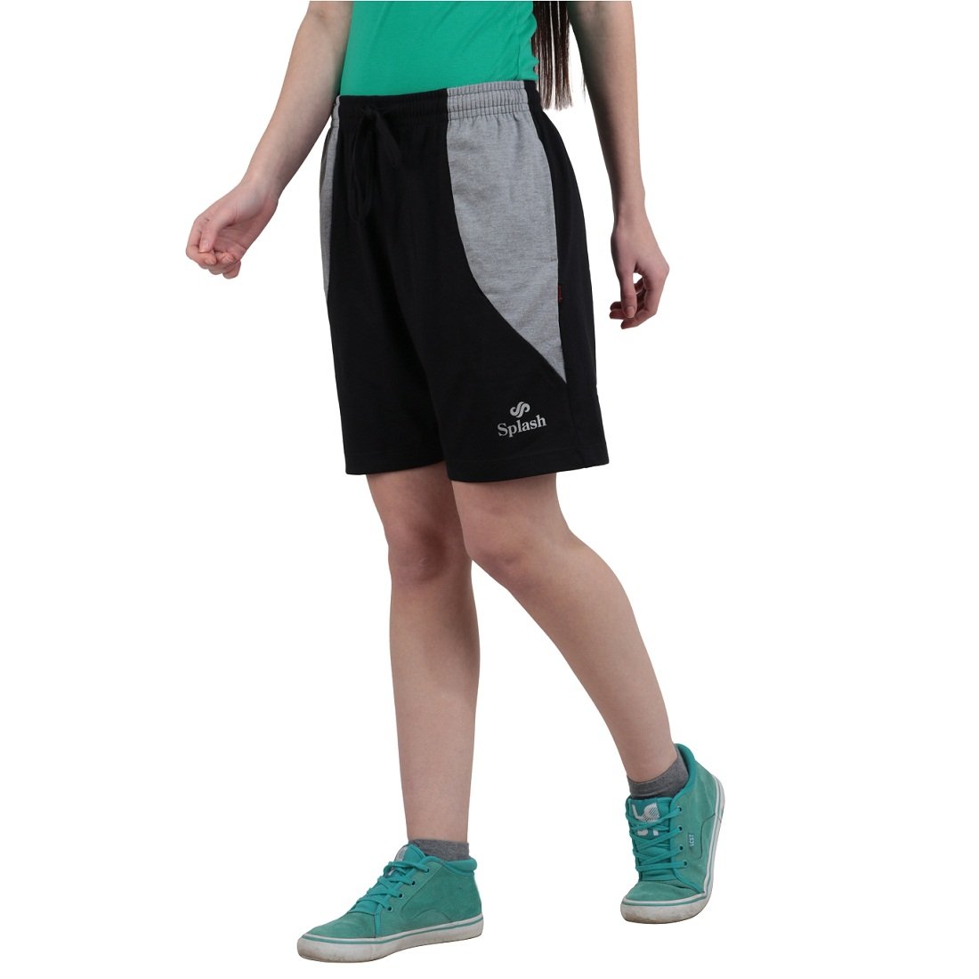 splash Ladies Shorts with Contrast Side Patch-picture-27
