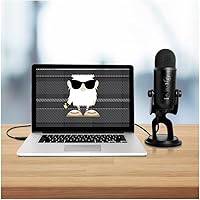 Vista 7 de Paquete de micrófono USB Yeti azul con auriculares, micrófono de brazo y filtro pop para micrófonos de transmisión y grabación (4 artículos)