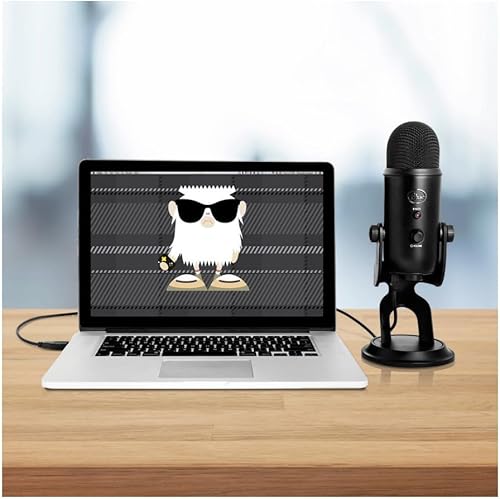 Miniatura 7 de Paquete de micrófono USB Yeti azul con auriculares, micrófono de brazo y filtro pop para micrófonos de transmisión y grabación (4 artículos)