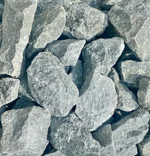 HCommerce Hochwertige vorgewaschene Saunasteine I passend für alle Saunaöfen I hitzebeständig I Körnung 32-56mm I 2.5 Kilogramm