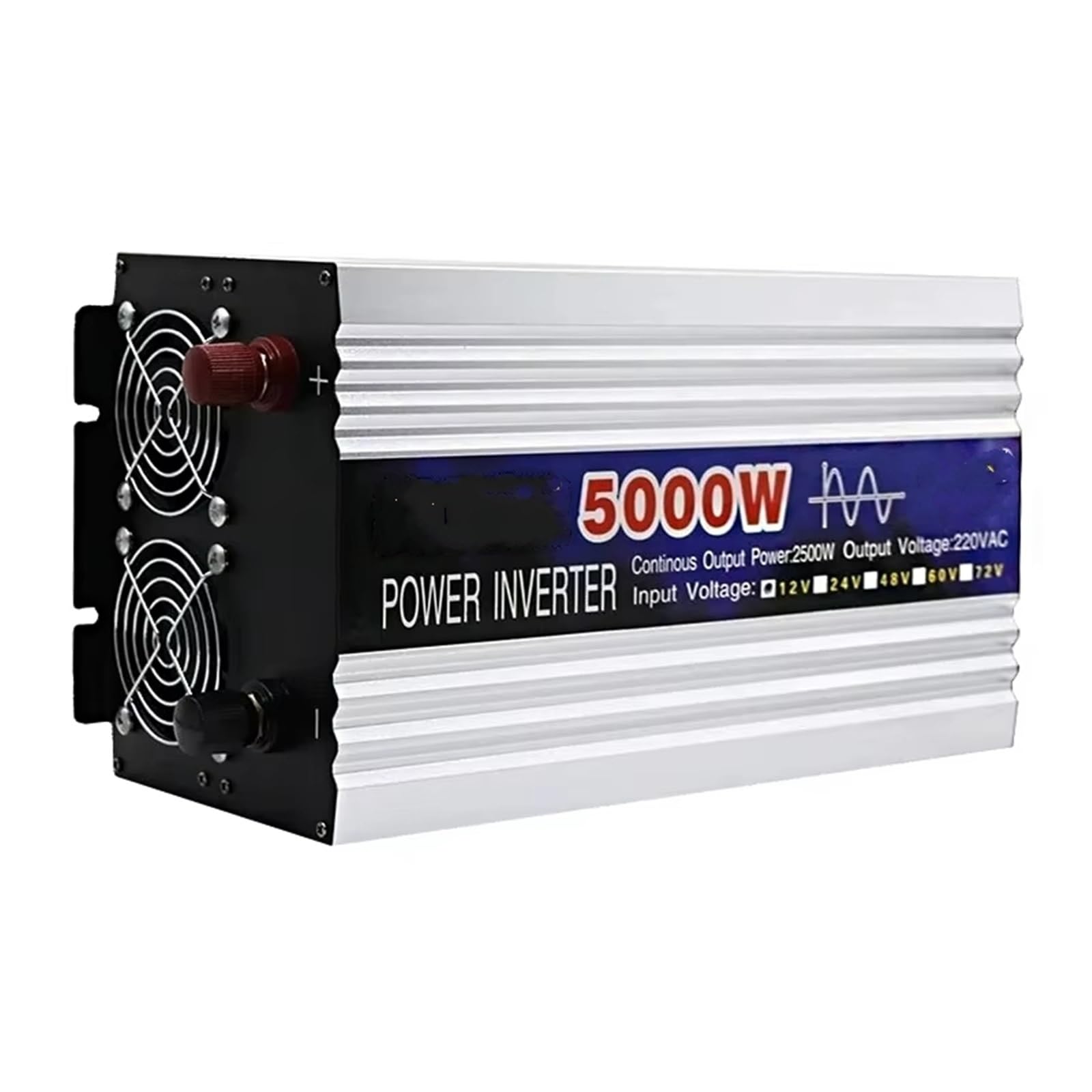 Inversor Inversor De Onda Sinusoidal Pura 5000W 6000W 8000W Convertidor Voltaje CC 12V/24V CA 220V 50Hz/60Hz Inversor Solar Gran Potencia Doble Salida(48V,5000W)