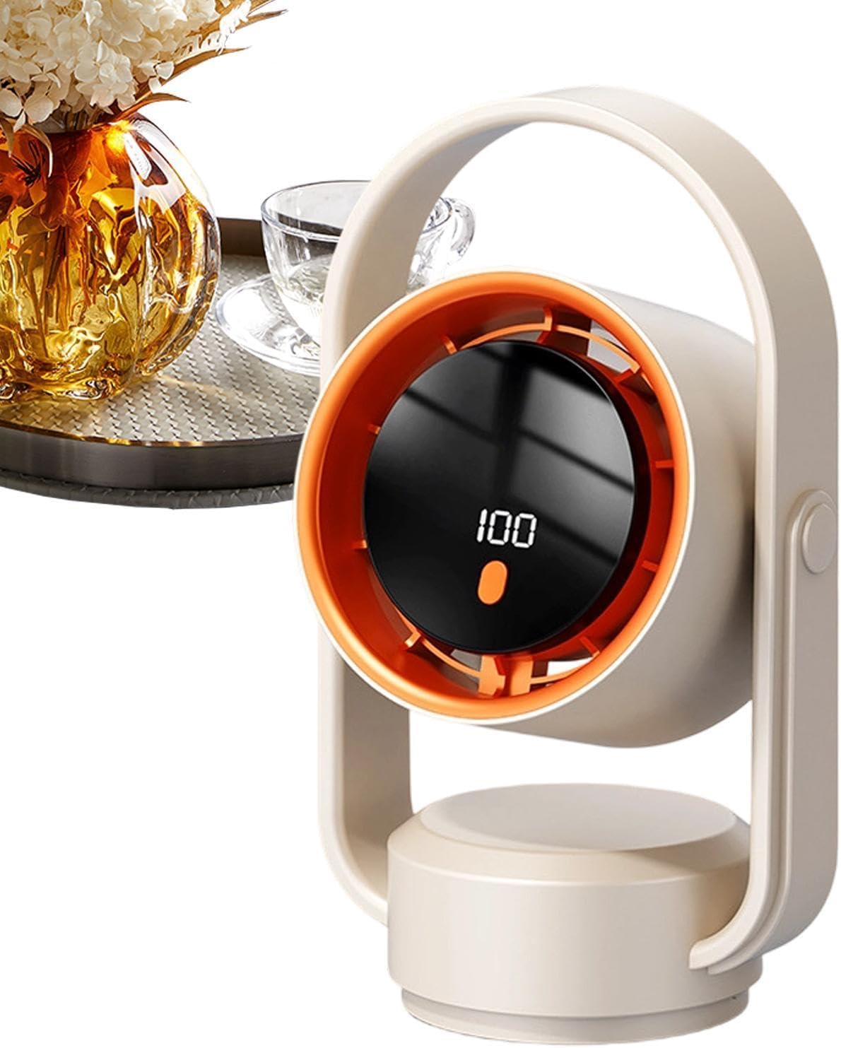 Fan for Desk - 5 Wind Speed Quiet | Tabletop Circulating Fan,for Women Men Students Travelers Home Apartment Study Bedroom Living Room Travel Camping Dormitory