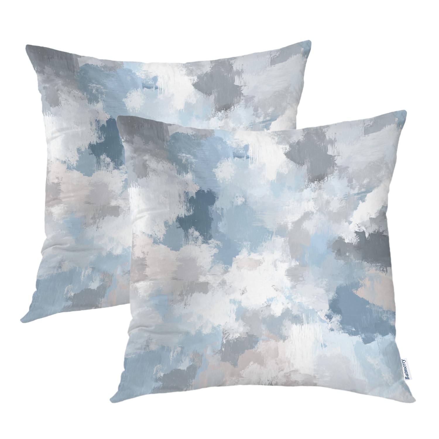 Housses de coussin nuage aquarelle de qualité supérieure en tissu mélangé