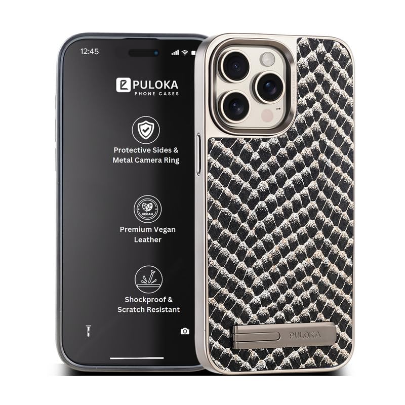 PULOKA for iPhone 14 PRO MAX Case, Back Cover with Kickstand & Metal Camera Ring & 360° Military-Grade Protection, | Ultra Hybrid Slim Case – Black (B0D2993GLC) Amazon Price History, Amazon Price Tracker