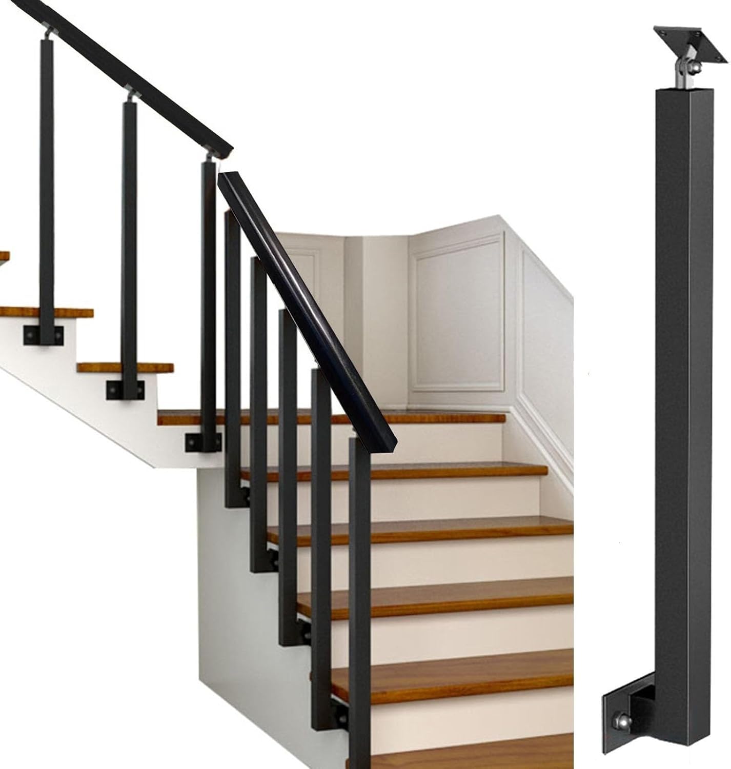 Poteau de balustre d'escalier réglable pour éliminer les défauts de pente