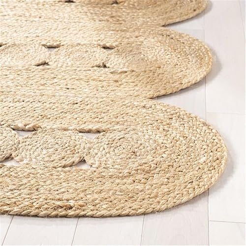 Miniatura 7 de Safavieh Natural Fiber Collection NF365A - Alfombra de camino de yute tejida hecha a mano con trenzado de granja de 2 pies 3 pulgadas x 10 pies,