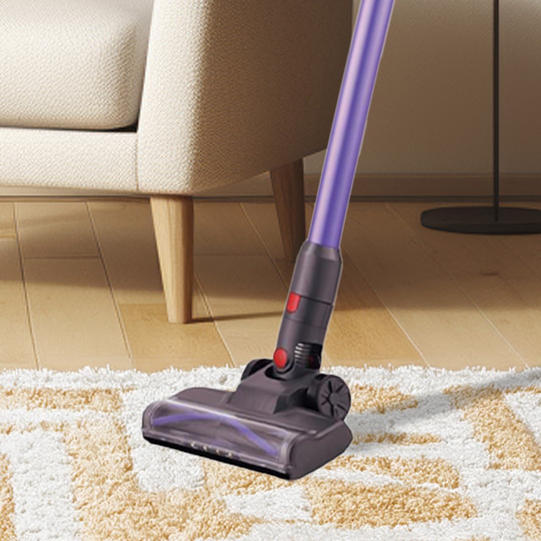 MAURY'S IL NUMERO UNO DEL RISPARMIO High-Tech Aspirapolvere 150W Senza Fili Potente, Scopa Elettrica,Ricaricabile e Leggera, Senza Sacco,Multisuperficie, Autonomia 40 Min, Luce Led
