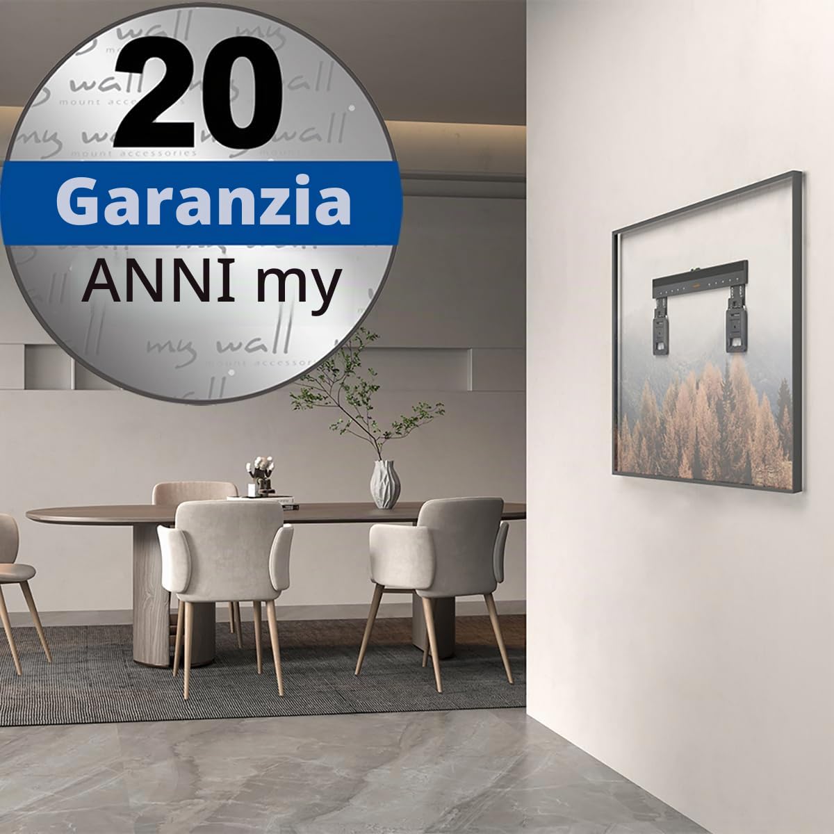 My Wall HE7-1L TV wall mount Livella a bolla d'aria integrata 94,0 cm (37") - 203,2 cm (80"), Rigido