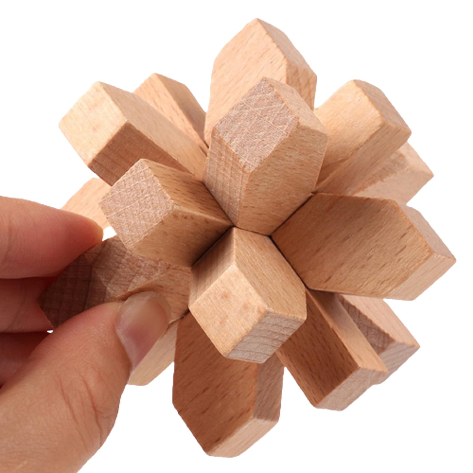 Holzsammlung Set of 15 Wooden Brain Teaser Puzzles, 3D IQ Challenge Puzzle Games - Image 4