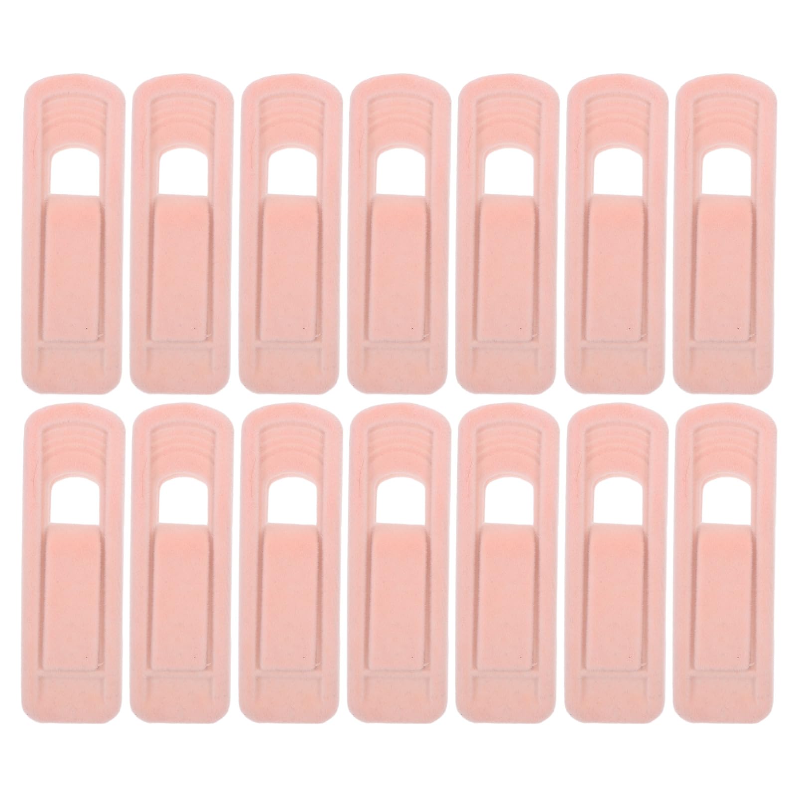 Kichvoe Mollette per Vestiti in Velluto Rosa 50 Pezzi, Clip in Plastica Anti-scivolo per Pantaloni e Gonne, Mollette per Bucato Resistenti per Uso Domestico e All’aperto