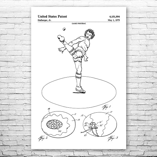 Hacky Sack Patent Print Poster (8x10) Hippie Gifts, Hackysack Art,
