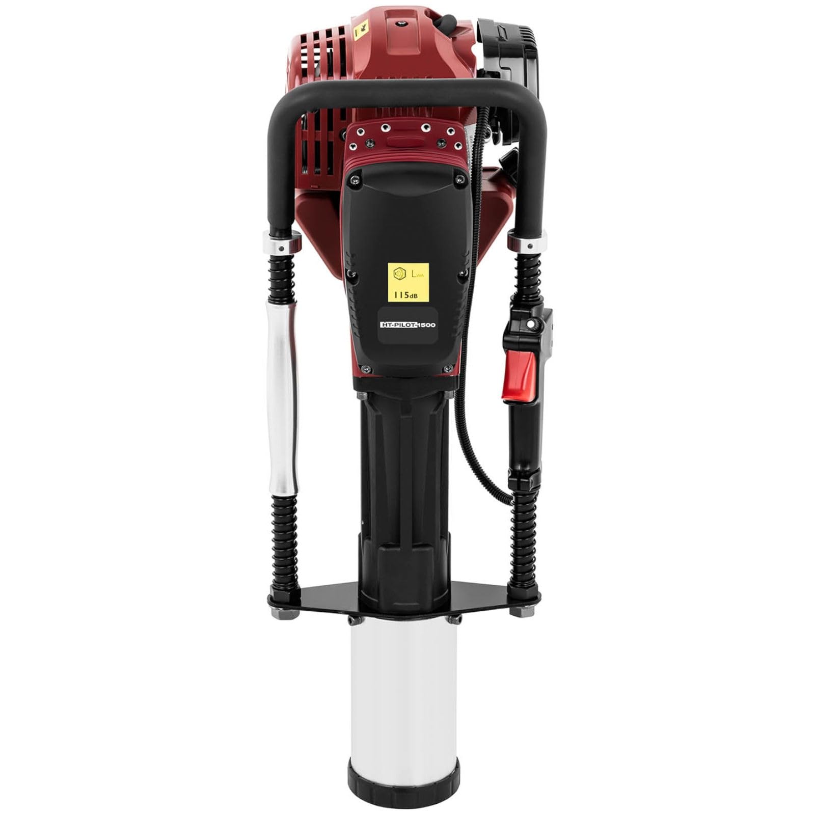 MSW Clavadora De Estacas Y Postes Con Motor HT-PILOT-1500 (Frecuencia de impacto: 700-1.350 golpes/min, Energía de impacto: 20-55 J, Potencia: 1.500 W)