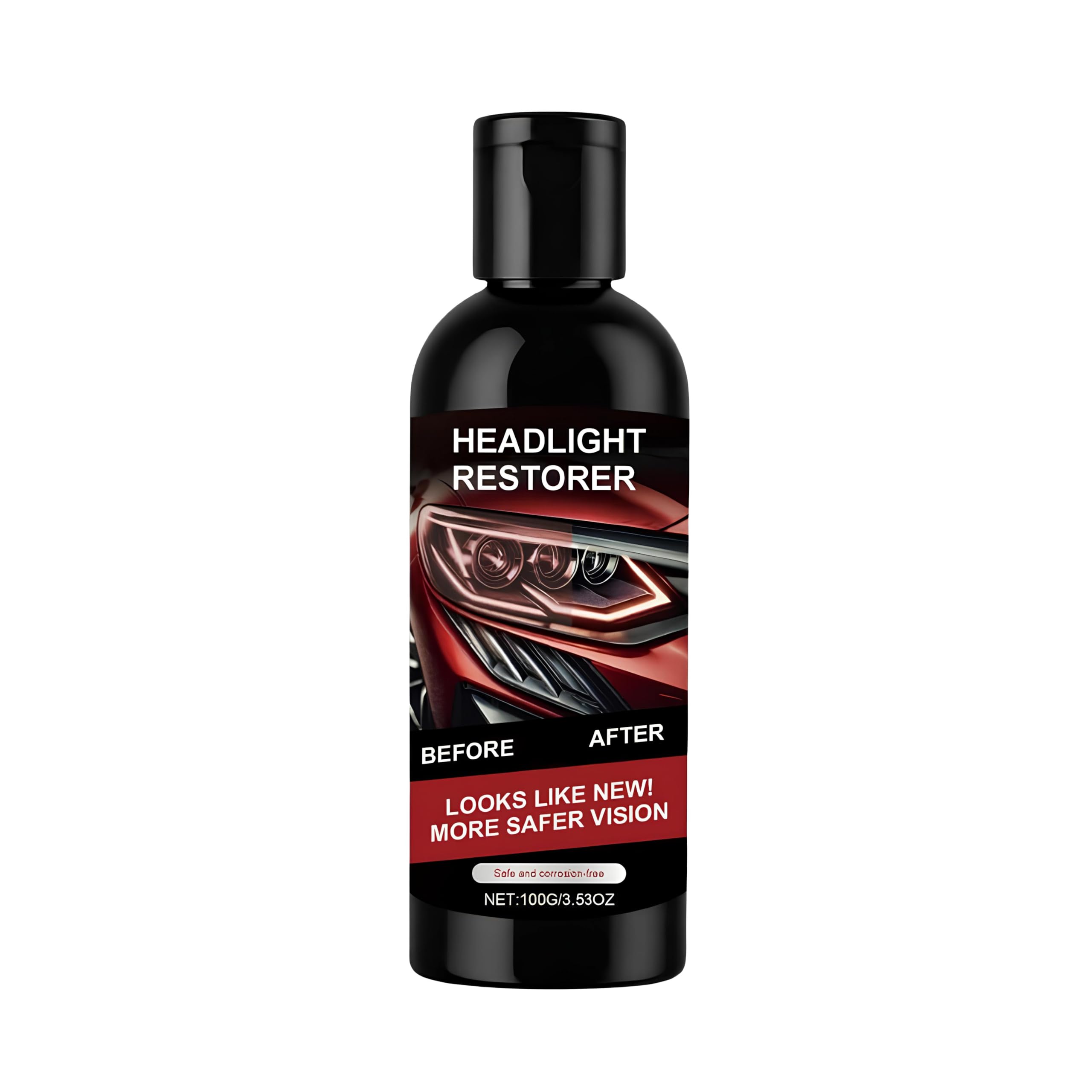Headlight Restorer Liquid 100ml for Car & Bike, Removes Foggy Layer Scratches & Yellow Stains, Crystal Clear Shine, Long Lasting Protection, Easy to Use Headlamp Cleaning Solution-image-18