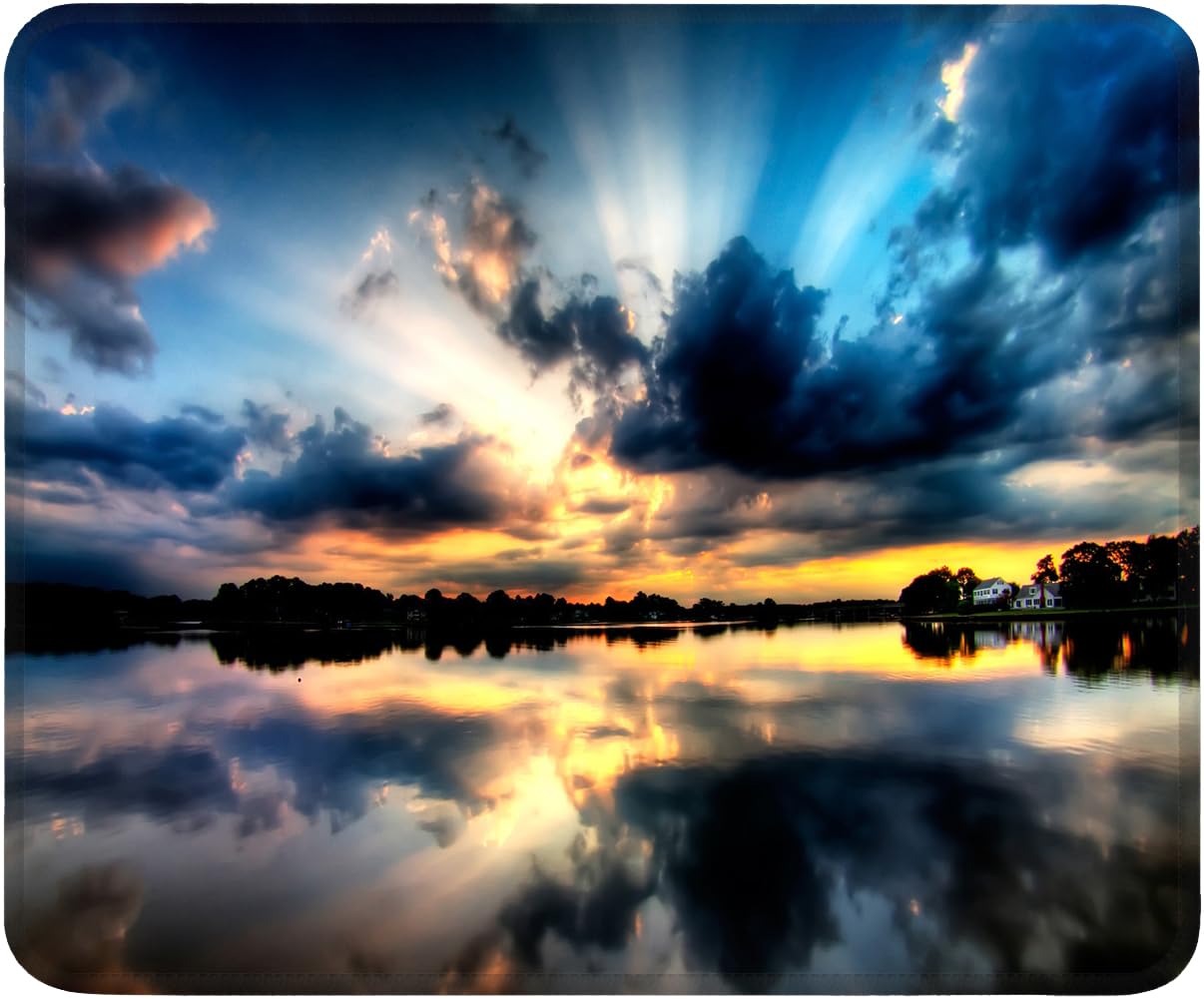 SOEWIOU Selection Mouse Pad Non-Slip Rubber Base Computer Black Mousepad, Superb Tracking Accuracy And Smooth Surface Mouse Control, Mouse Pads For Desk Office, Home & Gaming 7.75 X 9.25 In, No Logos