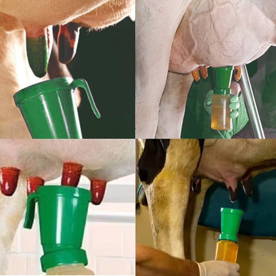 Amazon.com : QMARK 2 Pack Teat Dip Cup, Non Reflow Nipple Cleaning