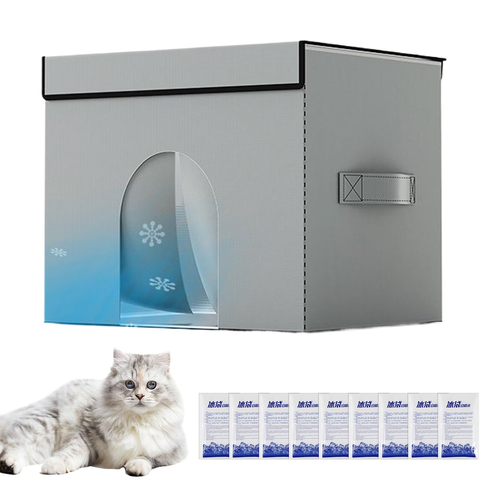 Maison pour chat rafraîchissante extérieur pour appartement et balcon