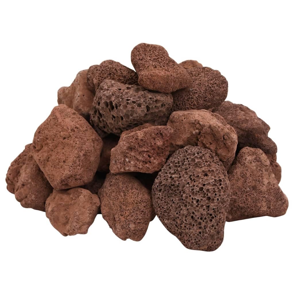 Lavagranulat 10 kg Rot 5-8 cm – Natürliches Vulkangestein Aquarium Filter für Süß- und Salzwasser, verbessert Wasserqualität und Sauerstoffgehalt, rote Lavasteine als biologischer