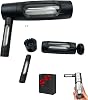 Water Pipe - Portable Hidden Compartment Pipe with Box, Airtight Aircraft Grade Aluminum Metal, Pocket-Sized, Easy to Use and CleanBlack