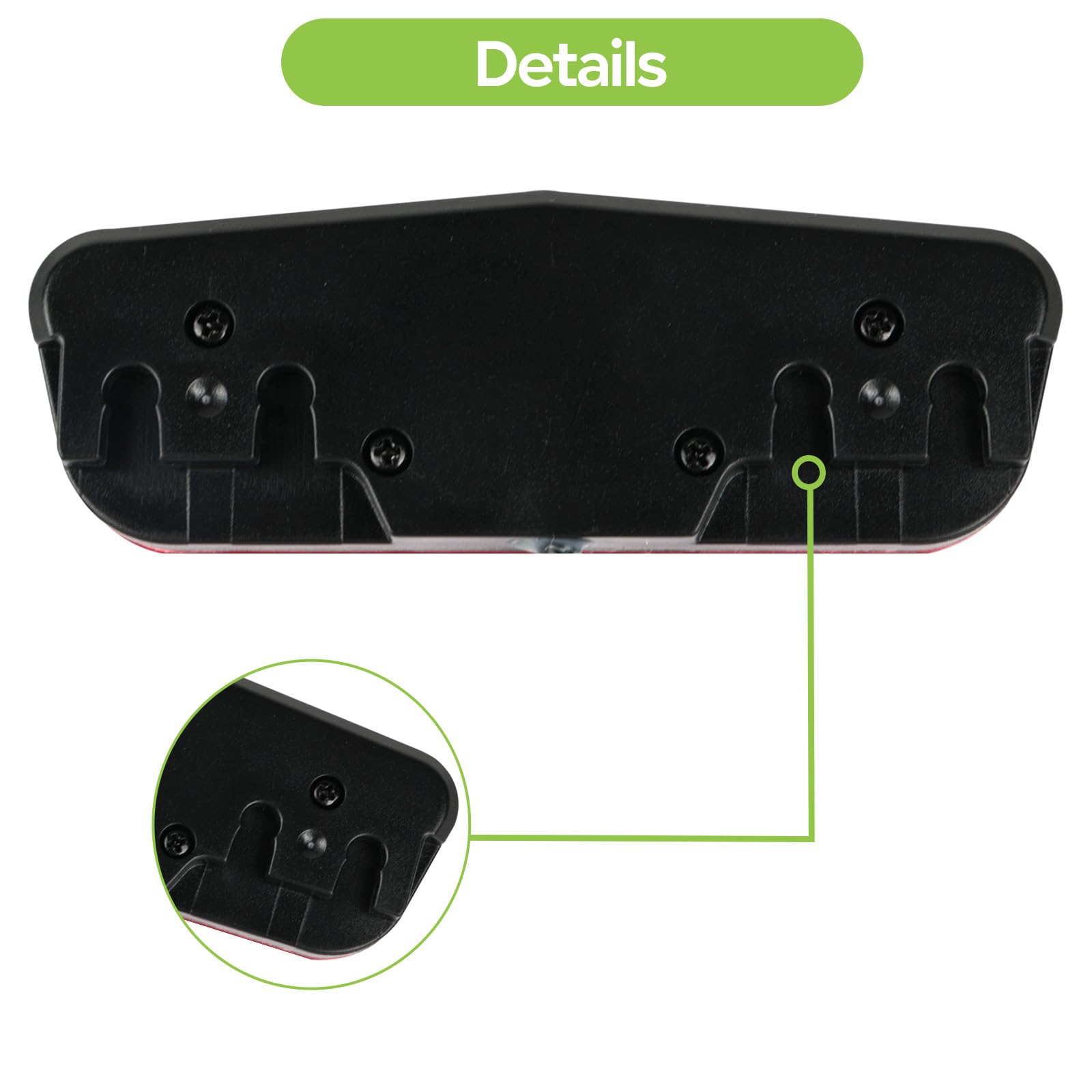 Feu Arrière Varstrom Pour Vélo électrique - Lampe LED 6V ~ 60V Avec Connecteur SM, Feu Stop Haute Luminosité, Feu De Sécurité Pour Conduite De Nuit - Longueur Du Câble