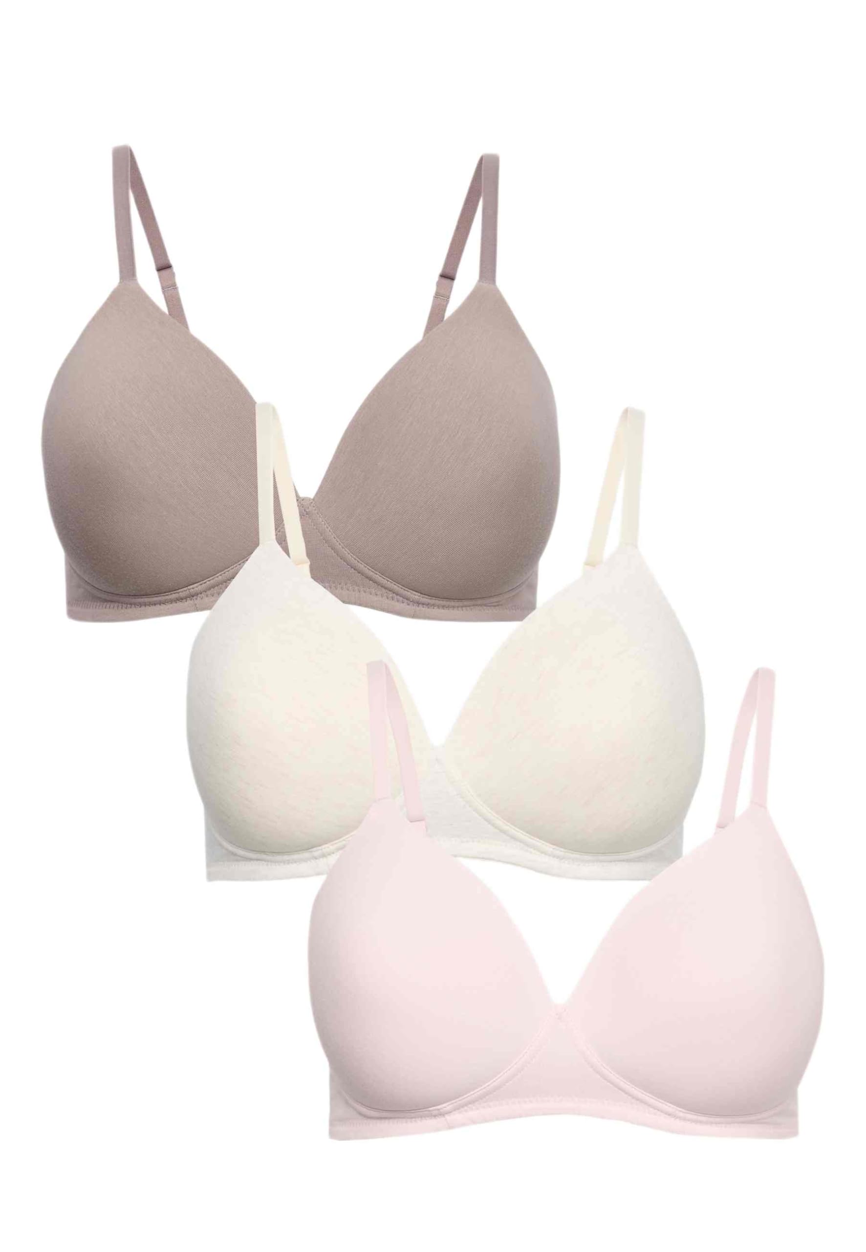 Marks & Spencer 3er-Pack Damen Bügelfrei T-Hemd BH