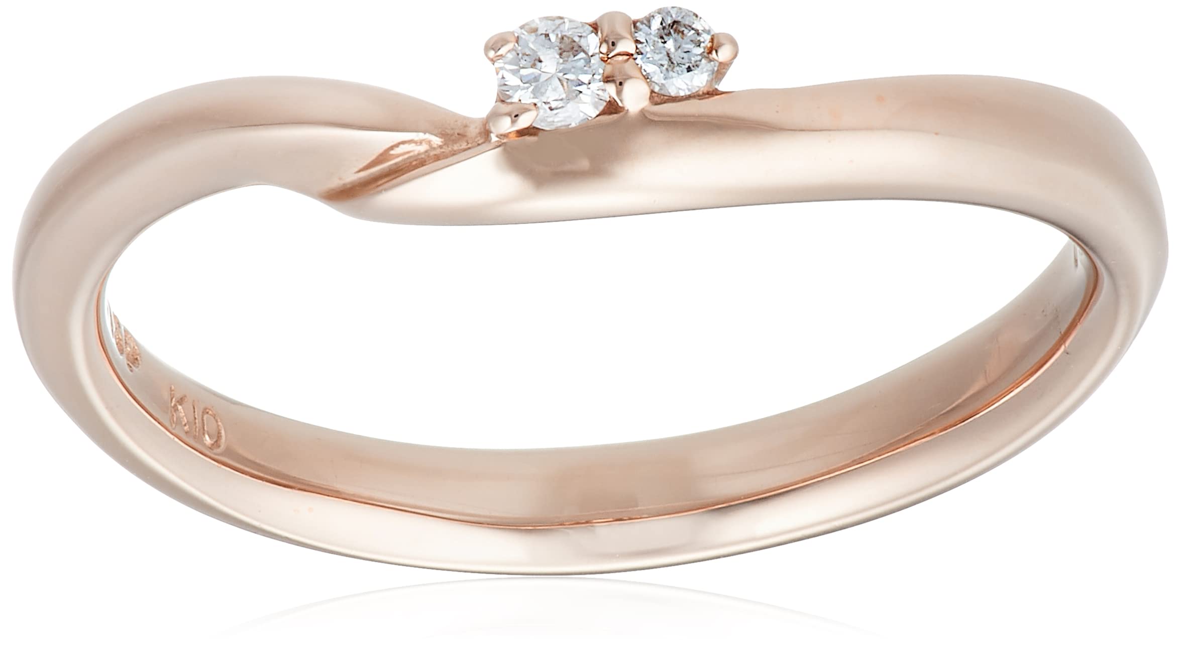 Amazon | 【WISP】ウィスプ WISP K10ピンクゴールド リング 9号