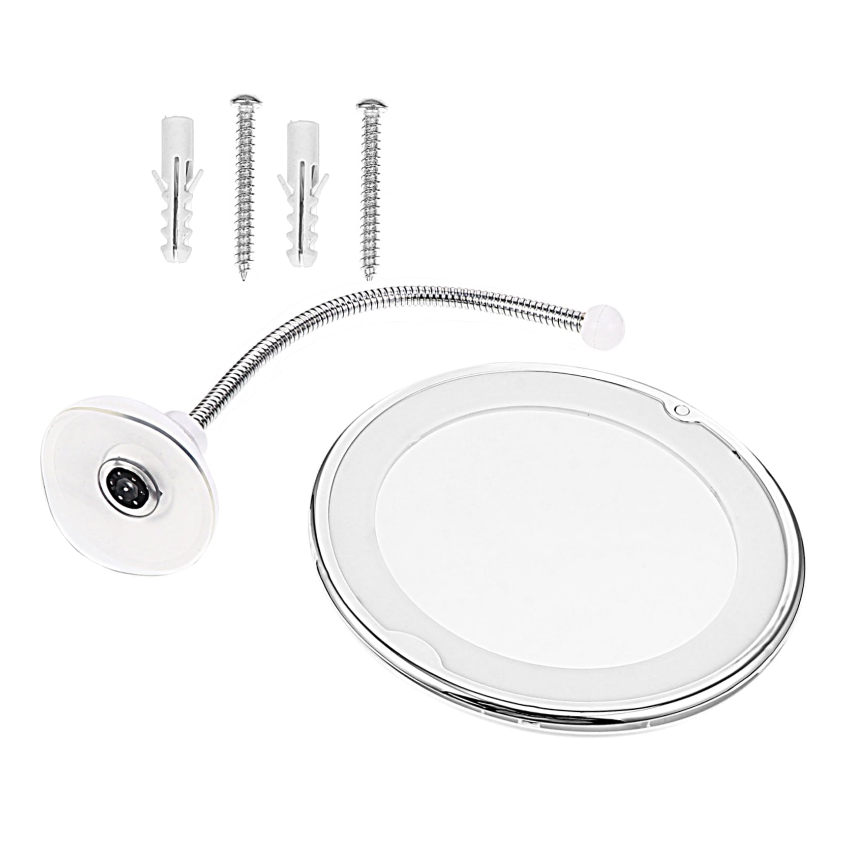 VALICLUD Vergrößerungsspiegel mit Saugnapf 10 Stück mit LED Licht, Weiß