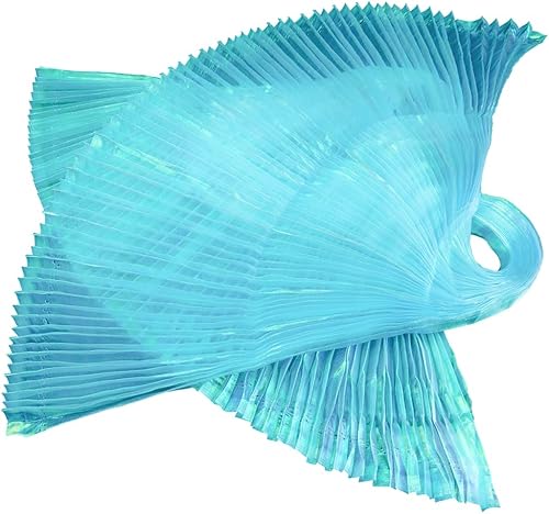 Miniatura 7 de 2.2 yardas de tela plisada retro iridiscente con volantes azules, borde ondulado, tul de gasa, cinta decorativa clásica para costura, bolsa de