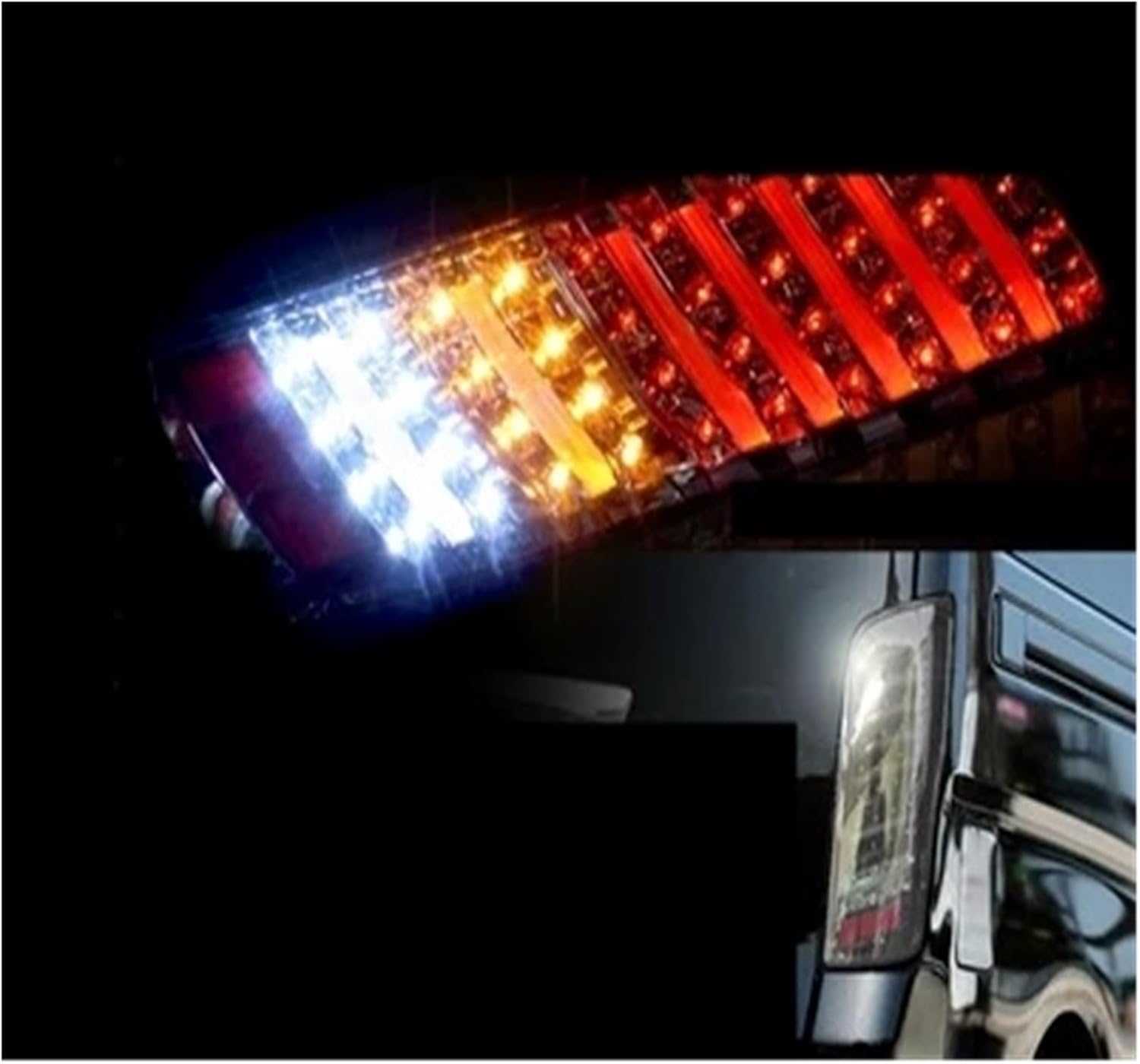 Compatible With NISSAN URVAN E26 NV350 Tail Light Assembly Brake Lamp Reversing Lights Turn Signal Car Accessories Accesorios Para Auto(Red)
