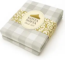 Toalha De Mesa Picnic Algodao Xadrez 04 Lugares 1,40 X 1,40 (Cinza Claro)