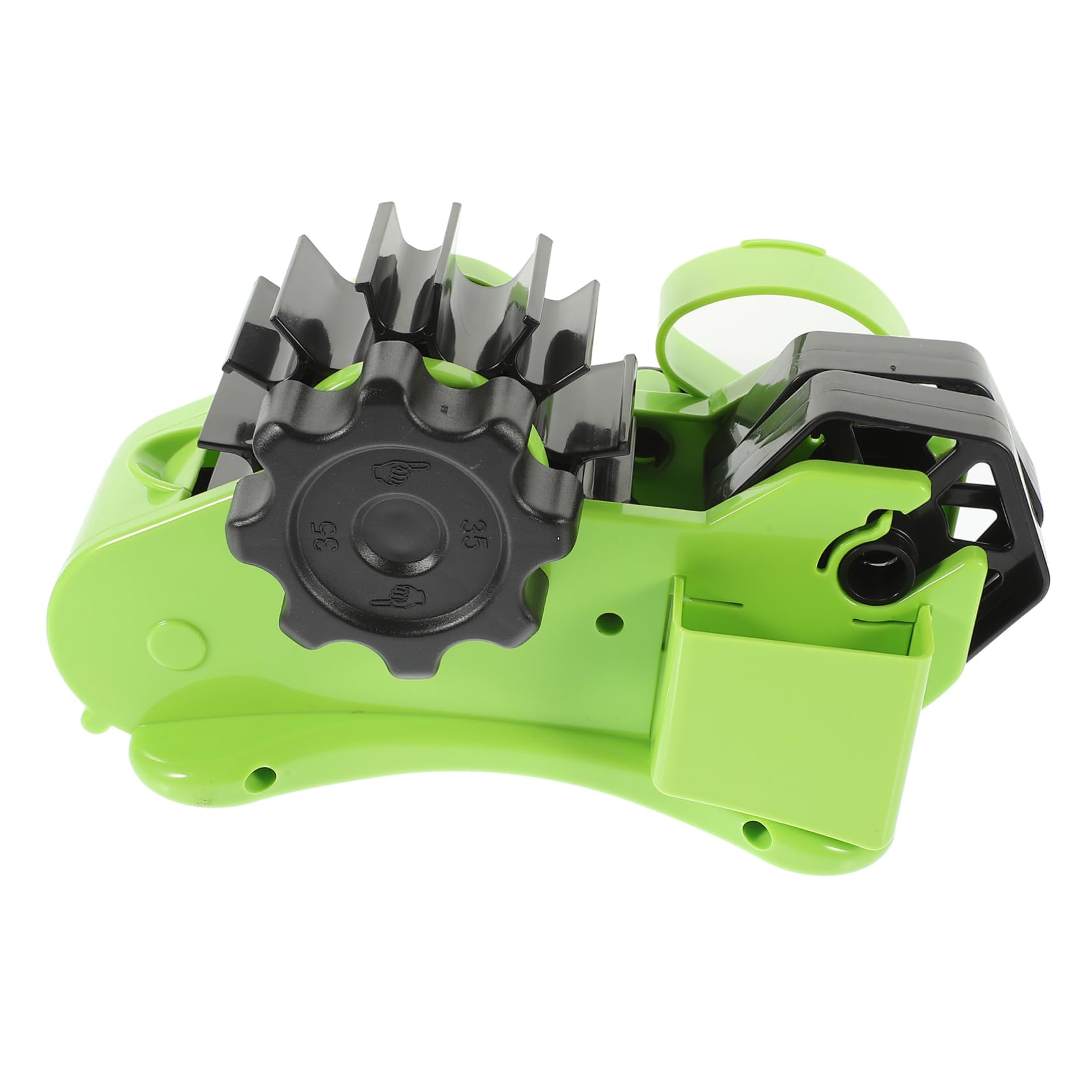 Dispenser per Nastro Adesivo Verde Abs Rotondo 22x11x13 Cm | Taglio Manuale Bordi Lisci, per Scrapbooking e Progetti Artistici, Formato Compatto da Tavolo