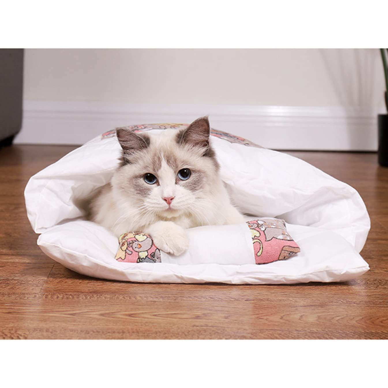 Amazon.co.jp: [JUI3N] 猫 ベッド M 猫用寝袋 ペット用寝袋 犬 猫