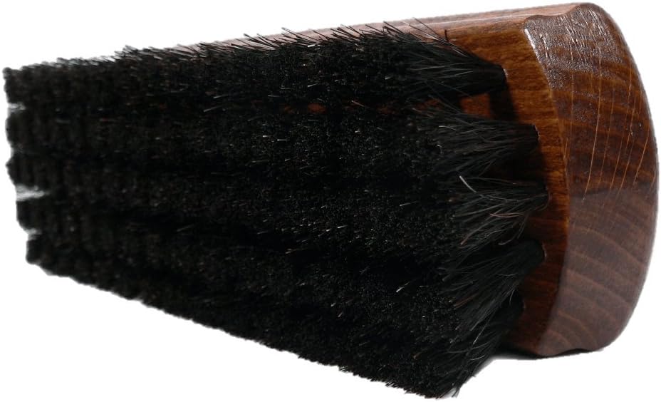 VALENTINO GAREMIClassic Shoe Shine Brush- Leather Footwear Polish Horse Hair Brush- Made in Germany