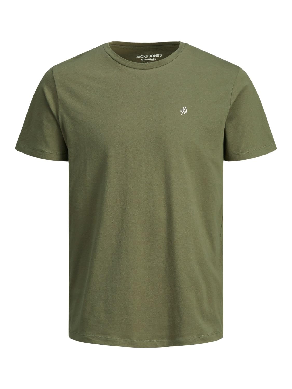 JACK & JONES T-Shirt, einfarbig, Rundhalsausschnitt, Fit/Reg Mix #1 (Blau/Weiß/Schwarz/Grau/Grün), XL