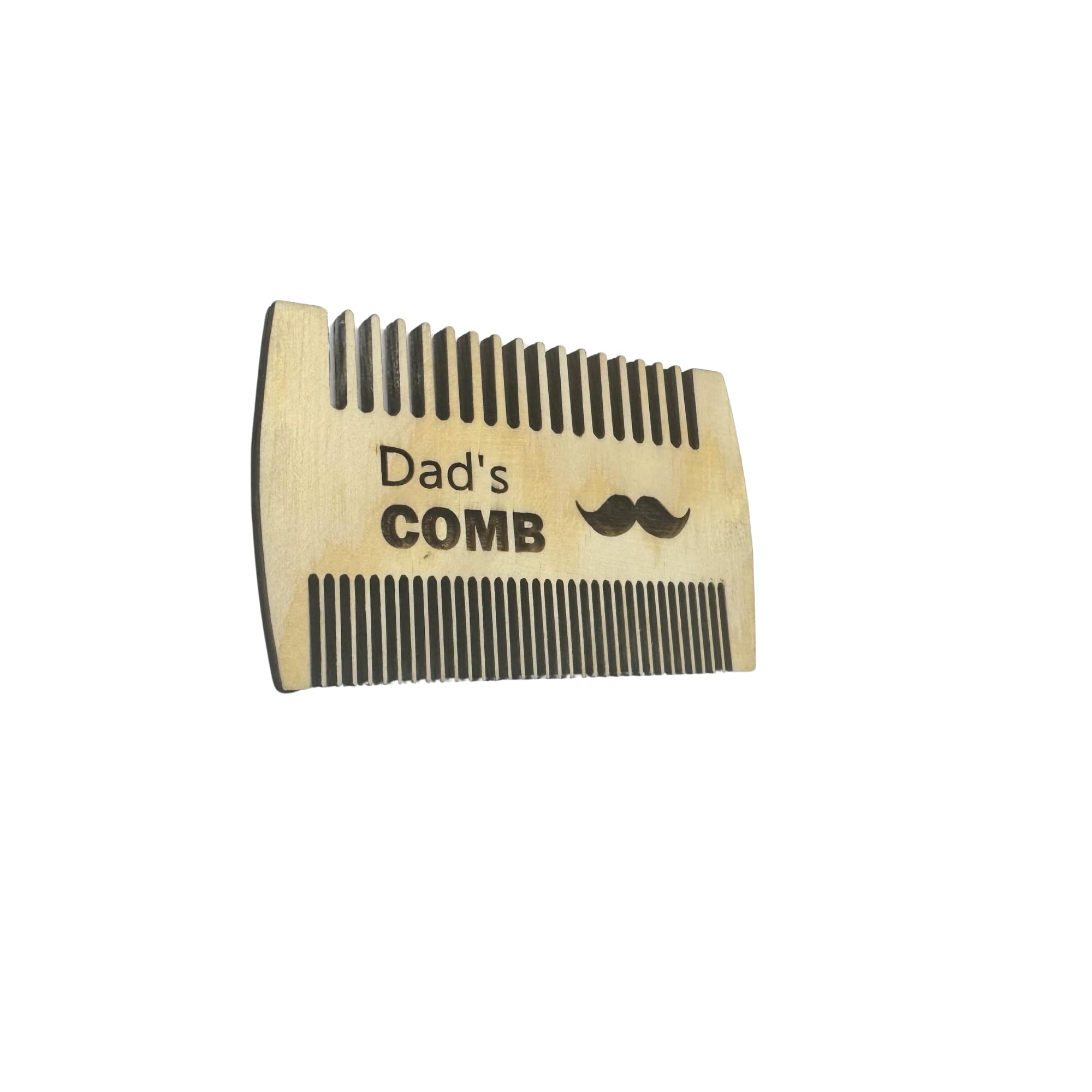 Wooden Beard Comb for HIM. Antistatic, Wooden, Pocket with Double Fine and Coarse Teeth for Men - Image 2