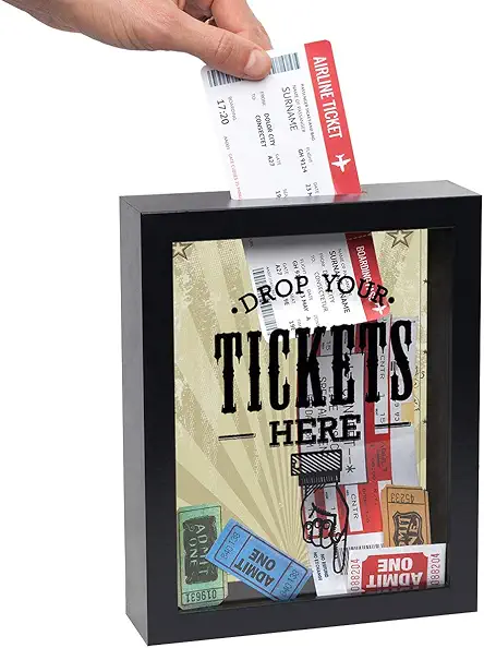 Americanflat 7x9" Drop Your Tickets Here' Decorative Memento...