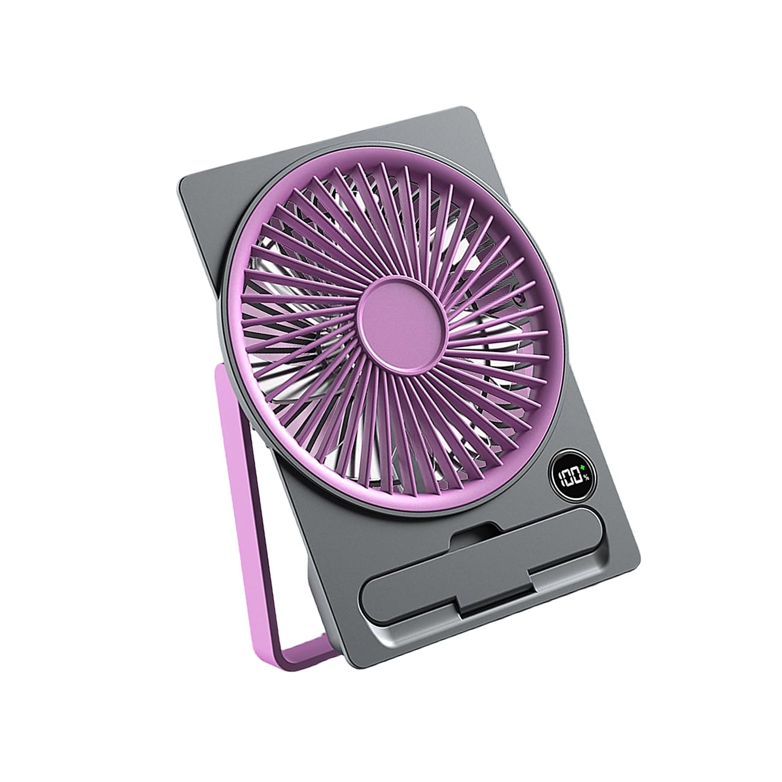 KieTeiiK Portable Desk Fan with Phone Stand Texture for Outdoor Camping with USB Power Supply and Quiet Operations Usb Rechargeable Tiny Fan