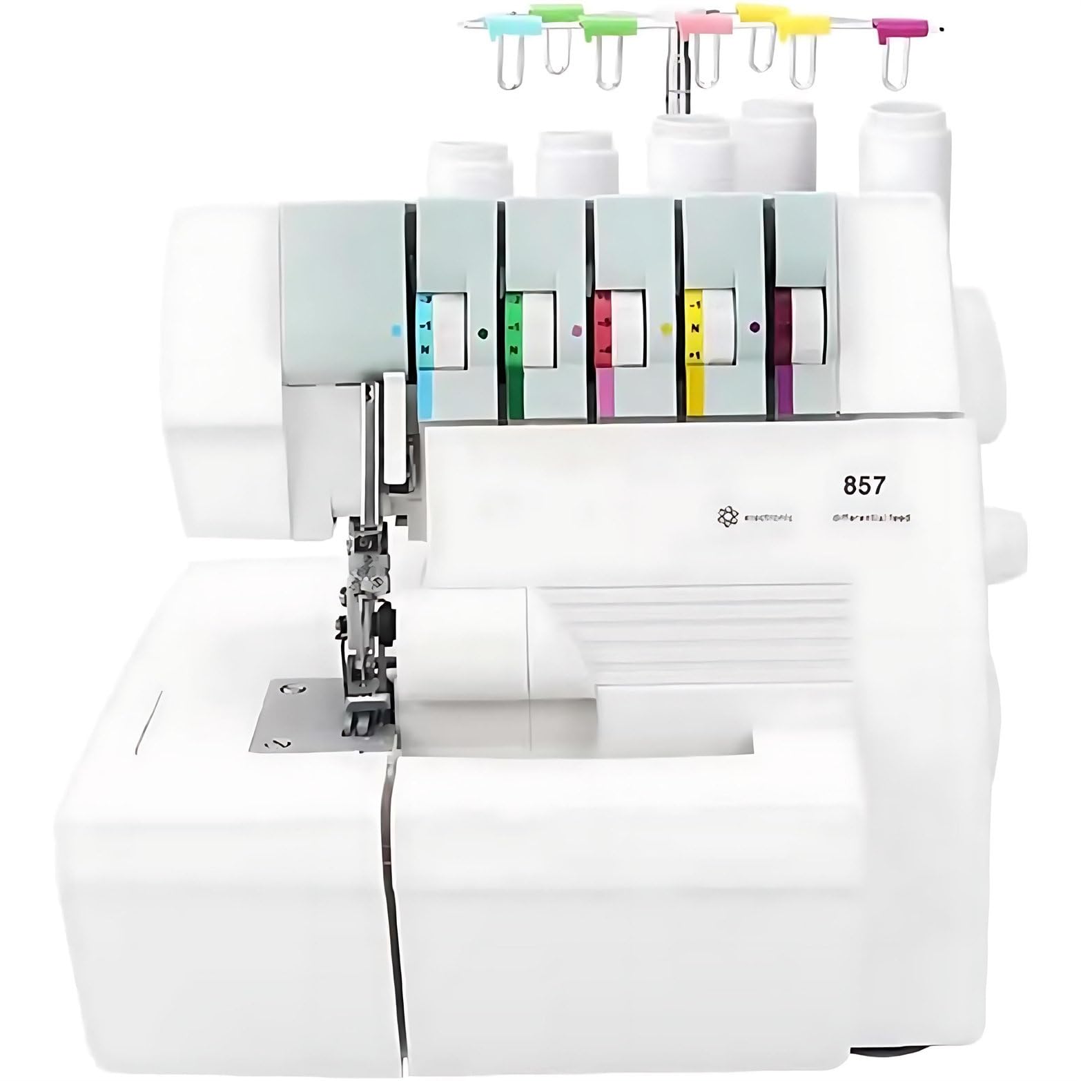 Nuxyyds Heavy-Duty Coverstitch Serger, Overlock Sewing Machine with 2-3-4 Stitch Capability, Semi-Industrial Embroidery Machine with Safety Lock, Differential Feed, for Home