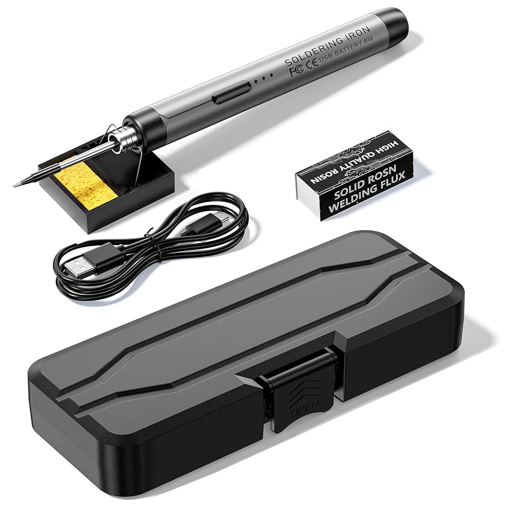 Serplex® Cordless Soldering Iron Pen Set with Rosin, Soldering Iron Stand, Storage Case, Soldering Iron, 3-speed Temperature Adjustable, Soldering Iron Tool for Appliance Repair, Electronic Components (B0D6YBFNK1) Amazon Price History, Amazon Price Tracker