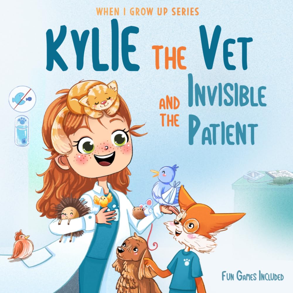 Kylie The Vet and the Invisible Patient: Personalized Story for Girls with Red Hair (When I Grow Up Series for Kylie)