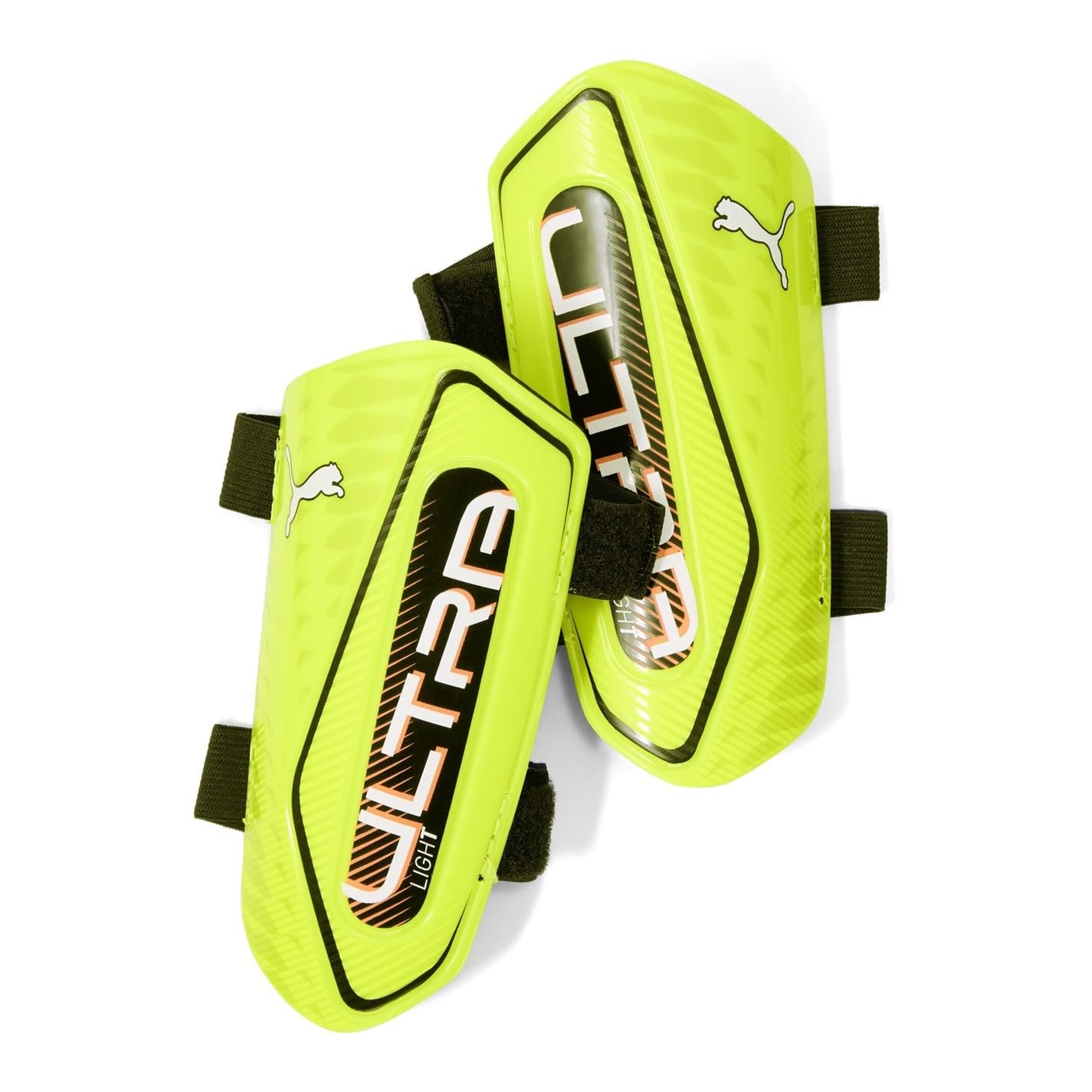 Puma Cloud Ultra Light Strap Shin Guards Lime/black S