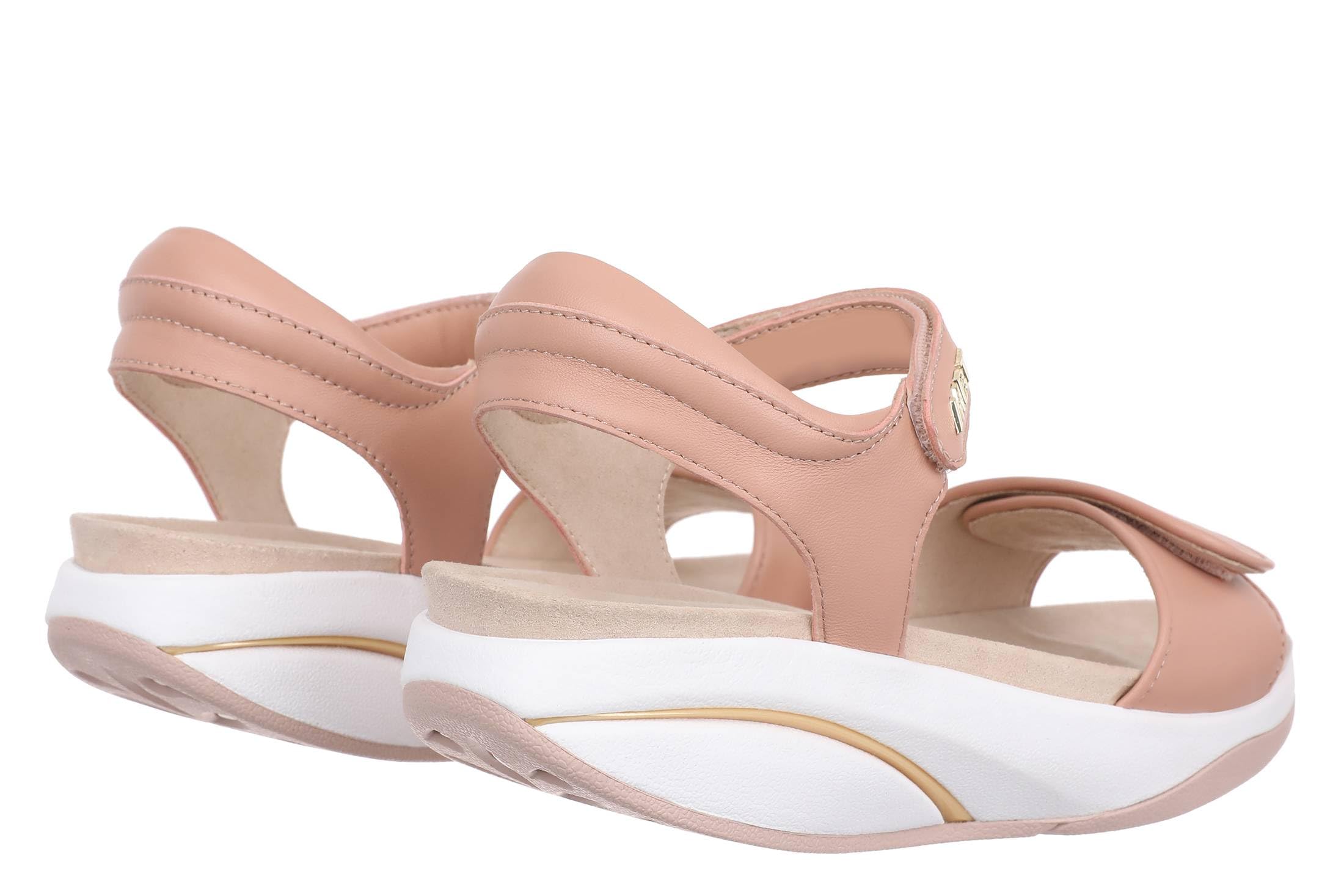 MBT MALIA 2 Sandalias de Vestir para Mujer en Piel de Oveja. Calzado Ligero y Cómodo de Primavera Verano. Calzado Fisiológico de Confort y Estabilidad. Sandalias Estilo Moderno con Velcro